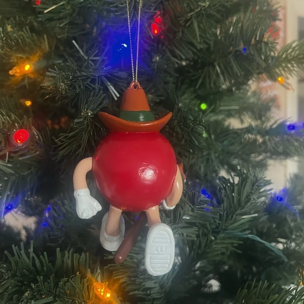 ❤️Vintage M&M’s Red Christmas Horse Ornament